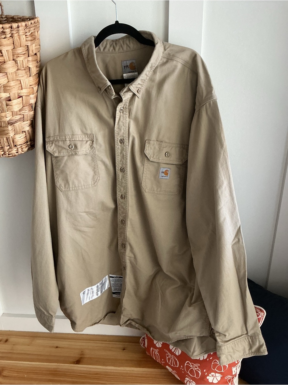 Carhartt FR Men’s Tan Work Shirt Jacket